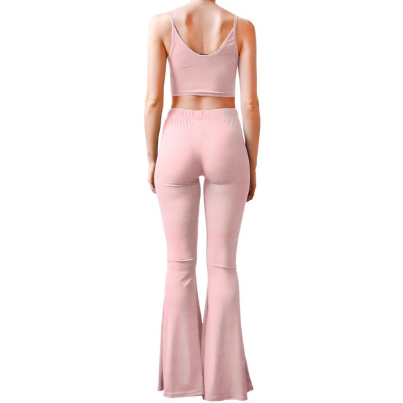 Ribbed loungewear set - rose pink - Picture 6 of 7